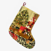 Grande Chaussette De Noël Christmas Chippendale (Devant (Accrochage))