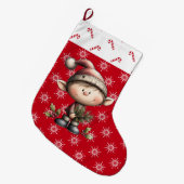 Grande Chaussette De Noël Christmas Elf (Devant (Accrochage))