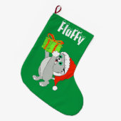 Grande Chaussette De Noël Christmas Kitten (Devant (Accrochage))