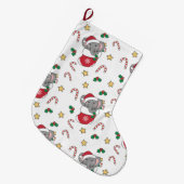 Grande Chaussette De Noël Christmas Snow Winter Animals Classic (Devant (Accrochage))
