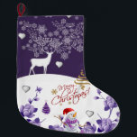 Grande Chaussette De Noël Christmas Stocker, Snowman<br><div class="desc">Stockage de Noël Ce stockage de Noël customisé est attrayant pour Père Noël de petits cadeaux. Quelque chose pour tous,  Maria lurdis afonso,  https://www.zazzle.com/succeedinbeautybarb</div>