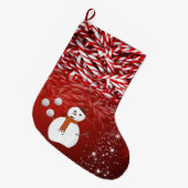 Grande Chaussette De Noël Christmas Stocker, Snowman (Devant (Accrochage))