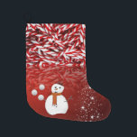 Grande Chaussette De Noël Christmas Stocker, Snowman<br><div class="desc">Stockage de Noël Ce stockage de Noël customisé est attrayant pour Père Noël de petits cadeaux. Quelque chose pour tous,  Maria lurdis afonso,  https://www.zazzle.com/succeedinbeautybarb</div>