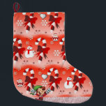 Grande Chaussette De Noël Christmas Stocker, Snowman<br><div class="desc">Stockage de Noël Ce stockage de Noël customisé est attrayant pour Père Noël de petits cadeaux. Quelque chose pour tous,  Maria lurdis afonso,  https://www.zazzle.com/succeedinbeautybarb</div>