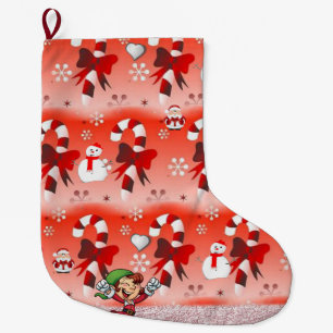 Grande Chaussette De Noël Christmas Stocker, Snowman