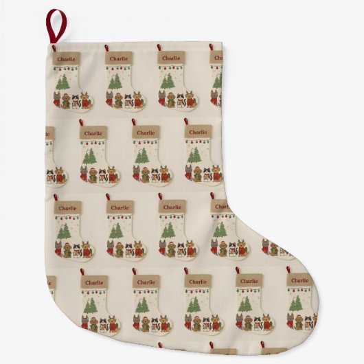 Grande Chaussette De Noël Christmas Stocking (Devant)