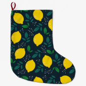 Grande Chaussette De Noël Citron (Devant)