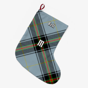Grande Chaussette De Noël Clan Bell Tartan