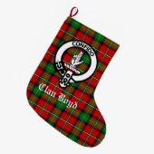 Grande Chaussette De Noël Clan Boyd Crest et Tartan personnalisable (Devant (Accrochage))