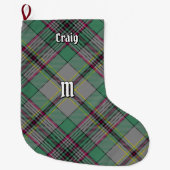 Grande Chaussette De Noël Clan Craig Tartan Christmas Stocking (Devant)