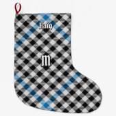 Grande Chaussette De Noël Clan Haig Check Tartan (Devant)