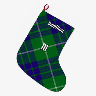 Grande Chaussette De Noël Clan Hamilton Chasse Tartan Noël Stocker