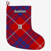 Grande Chaussette De Noël Clan Hamilton Red Tartan Christmas Stocking (Devant)