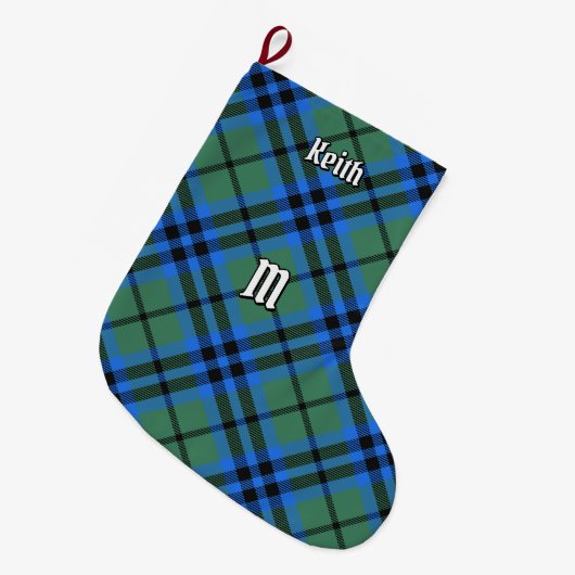 Grande Chaussette De Noël Clan Keith Tartan Christmas Stocking (Devant (Accrochage))