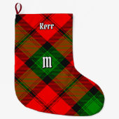 Grande Chaussette De Noël Clan Kerr Tartan (Devant)