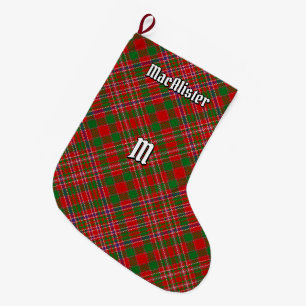 Grande Chaussette De Noël Clan MacAlister Tartan Noël Stocking