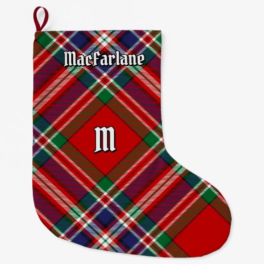 Grande Chaussette De Noël Clan MacFarlane Red Tartan (Devant)