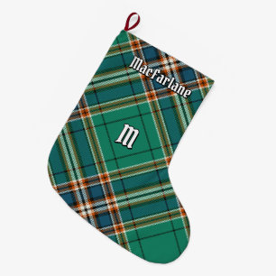 Grande Chaussette De Noël Clan MacFarlane Tartan de chasse antique
