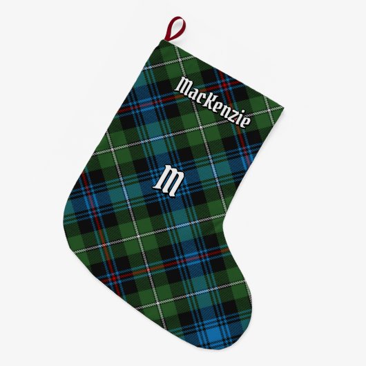 Grande Chaussette De Noël Clan MacKenzie Tartan Noël Stocking (Devant (Accrochage))