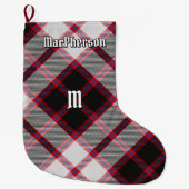 Grande Chaussette De Noël Clan MacPherson Chasse Tartan Noël Stocking (Devant)