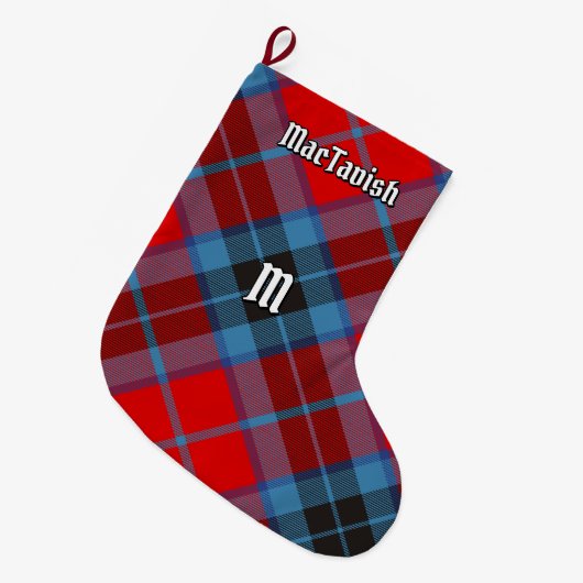 Grande Chaussette De Noël Clan MacTavish Tartan (Devant (Accrochage))