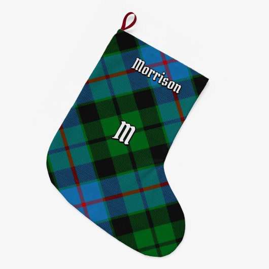 Grande Chaussette De Noël Clan Morrison Chasse Tartan Noël Stocker (Devant (Accrochage))