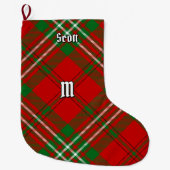 Grande Chaussette De Noël Clan Scott Red Tartan Christmas Stocking (Devant)