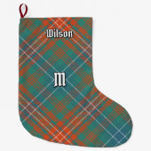 Grande Chaussette De Noël Clan Wilson Ancienne Tartan (Devant)