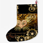 Grande Chaussette De Noël Coeur vapeur (Dos)