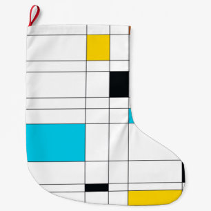 Grande Chaussette De Noël Coloré, cool, tendance, art d'illustration moderne