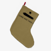 Grande Chaussette De Noël Come & Take It ! Flag de Texas State (Devant (Accrochage))