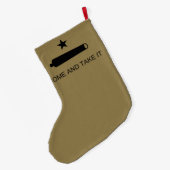 Grande Chaussette De Noël Come & Take It ! Flag de Texas State (Dos (Accrochage))