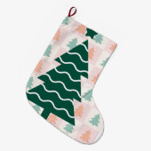 Grande Chaussette De Noël Conception de vacances de rennes mignons et de can (Devant (Accrochage))