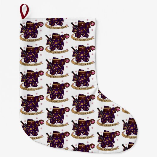 Grande Chaussette De Noël Conception des dés de déverrouillage (Devant)