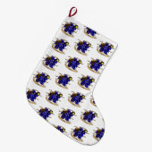 Grande Chaussette De Noël Conception des dés de l'Assistant (Devant (Accrochage))