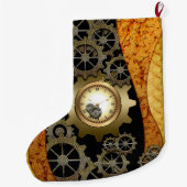 Grande Chaussette De Noël Conception impressionnante de steampunk avec des (Dos)