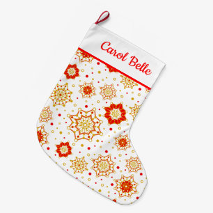 Grande Chaussette De Noël Conception rétro moderne du milieu du siècle