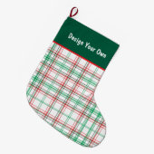 Grande Chaussette De Noël Concevez votre propre chèque de fête (Devant (Accrochage))