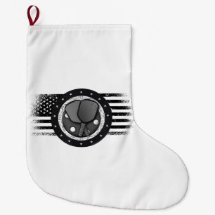 Grande Chaussette De Noël Cool Pickleball Sport USA Grunge Flag - Pickleball