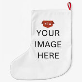 Grande Chaussette De Noël COOL ! Stocker grand - Poly brossé - 2 côtés (Dos)