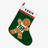 Grande Chaussette De Noël Coureur en course (Devant (Accrochage))