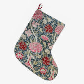 Grande Chaussette De Noël Cray Motif (par William Morris) (Devant (Accrochage))