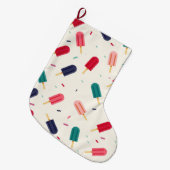 Grande Chaussette De Noël Crème glacée (Devant (Accrochage))