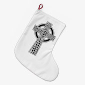 Grande Chaussette De Noël Croix celtique (Devant (Accrochage))