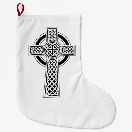Grande Chaussette De Noël Croix celtique (Devant)