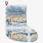 Grande Chaussette De Noël Custom Memory Keepsake Christmas Stocking (Devant)