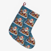 Grande Chaussette De Noël Custom Memory Keepsake Christmas Stocking (Devant (Accrochage))