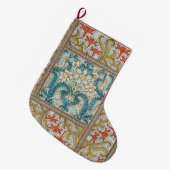 Grande Chaussette De Noël Daffodique chintz papier peint à fleurs Art nouvea (Devant (Accrochage))