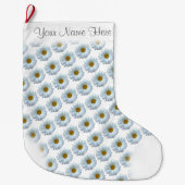 Grande Chaussette De Noël Daisy Stocking Noël Daisies Stocking Custom (Devant)