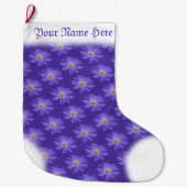 Grande Chaussette De Noël Daisy Stocking Noël Daisies Stocking Custom (Devant)